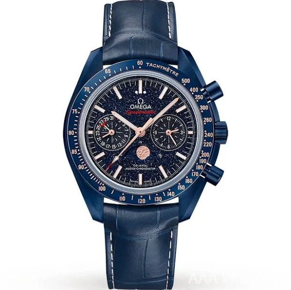 Omega Speedmaster Blue Ceramic Dial Automatic Men’s Moonphase Watch