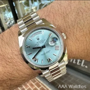 Rolex Day-Date 40 228206 Platinum Blue 40 x 48mm