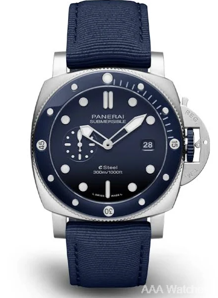 Panerai Submersible Watch QuarantaQuattro ESteel Blu Profondo